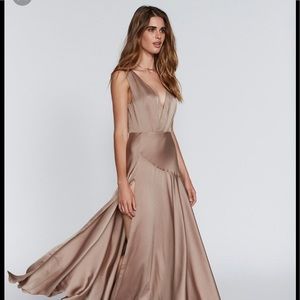 champagne fame and partners gown size 0